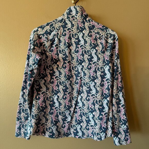 Women's XS Lilly Pulitzer Popover Skipper On The Catwalk Half Zip - Picture 3 of 8